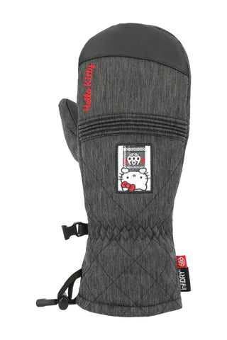 686 Women's Jubilee Mitt Hello Kitty Black Denim