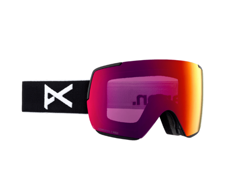 Anon M5S Ski/Snowboard Goggles - Black Frame PERCEIVE Sunny Red Lens