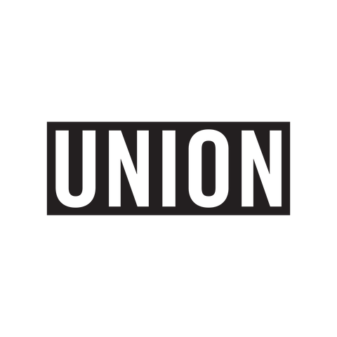 Union Box Logo Sticker Black