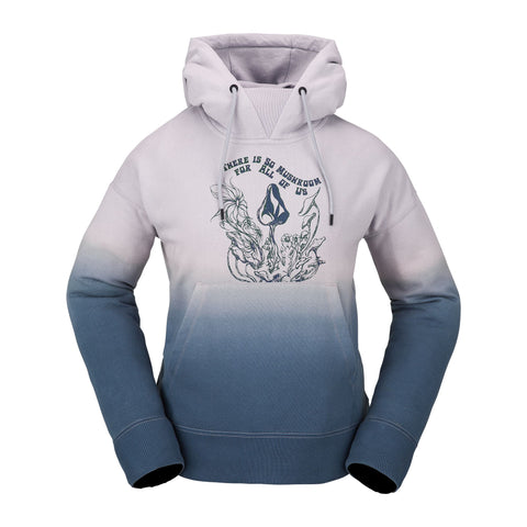 Volcom Womens Peak Pullover Hoodie Petrol Blue