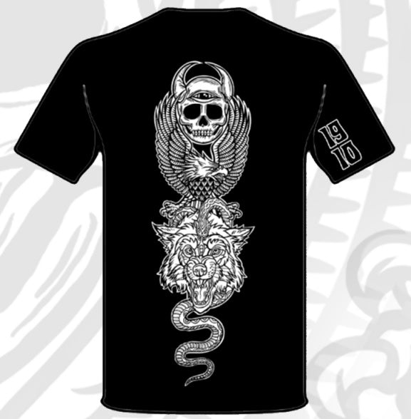 1910 Totem Tee Black Back