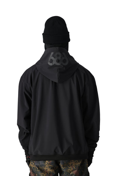 686 Waterproof Team Hoodie Black Back