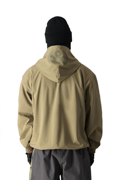 686 Waterproof Team Hoodie Sage Back