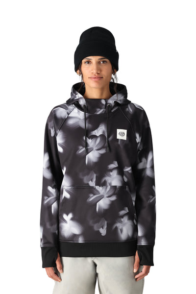 686 Womens Bonded Fleece Pullover Hoodie Ghost Floral