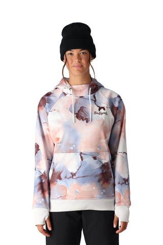 686 Womens Bonded Fleece Pullover Hoodie Purple Impression