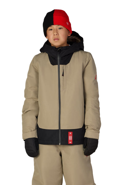 686 Boys Gateway Insulated Jacket Khaki Colorblock
