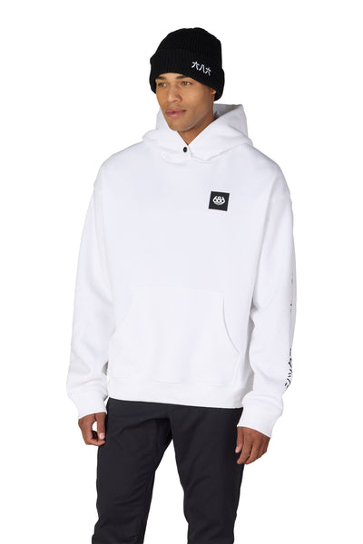 686 Japow Premium Heavyweight Hoodie 2627 White