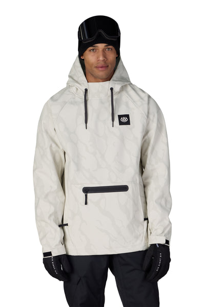 686 Hyperchromic Waterproof Hoodie Limestone Fracture