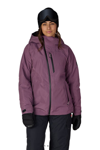 686 Women's Hydra Insulated Jacket 2627 Black Plum Grid