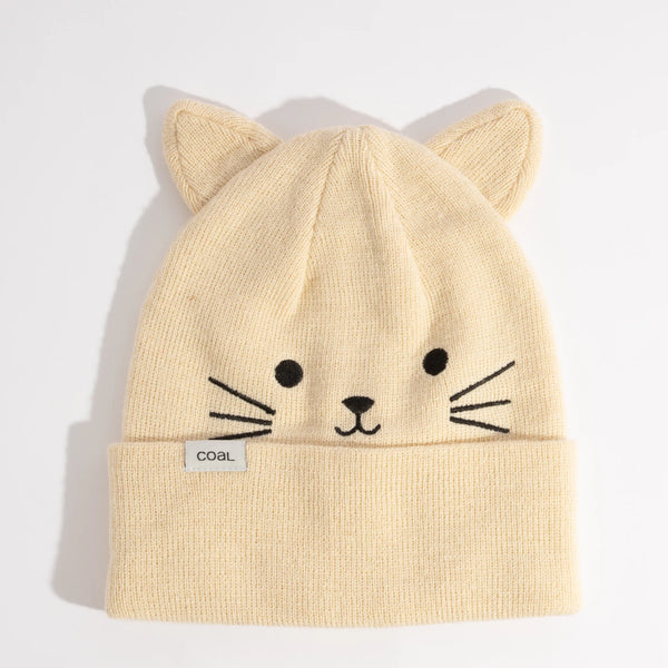 Coal Wildling Kids Knit Beanie Cat