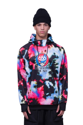 Fashion Grateful Dead Hoodie Tie Dye Hooded Pullover Tie Dye