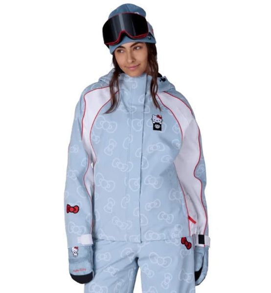 686 Women's Hello Kitty Lil Bow Hologram Shell Jacket