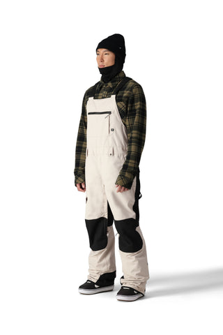 686 Men's Hot Lap Insulated Bib Limestone Colorblock Front