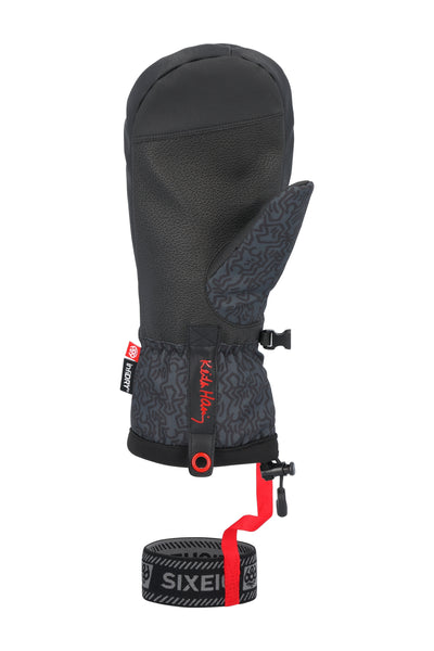 686 Men's Team Merino Mitt Keith Haring Black Palm