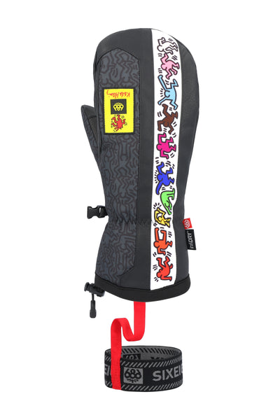 686 Men's Team Merino Mitt Keith Haring Black