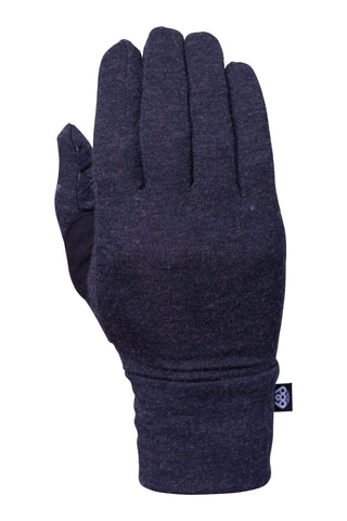 686 Merino Glove Liner Black Heather