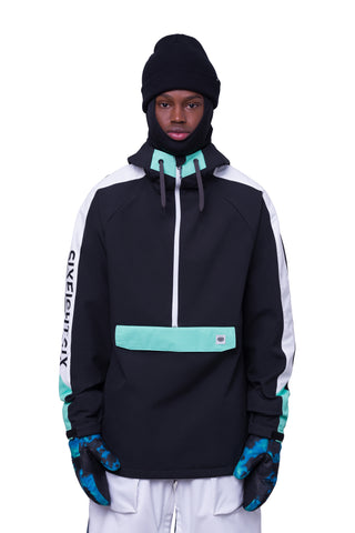 686 Waterproof Anorak Black Colorblock