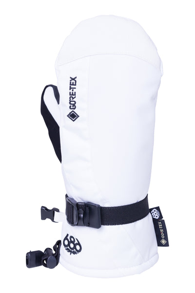 686 Women's Linear Mitt White