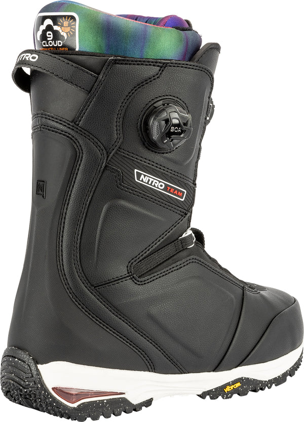 nitro 2019 snowboard boots Nitro Men's Team BOA Snowboard Boots 2026 Black-Tie Dye 9