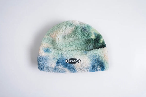 Corduroy Fleece Beanie Bluejay