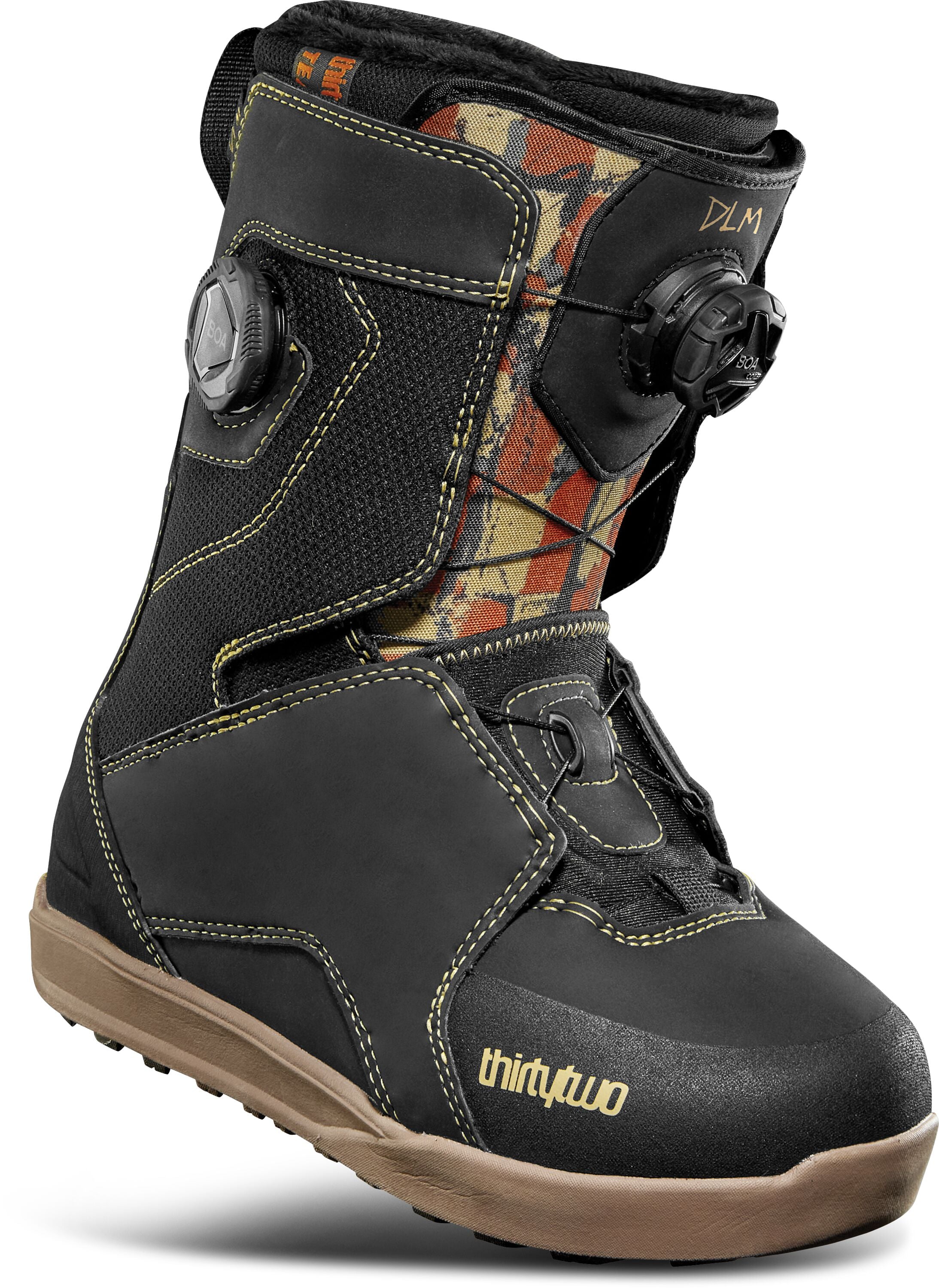 burton double boa snowboard boots ThirtyTwo Women's Lashed Melancon Black / 7 moldable liner Color:Shear Gloss Silver/White iron man foam armor pattern BC Lions Logo -
