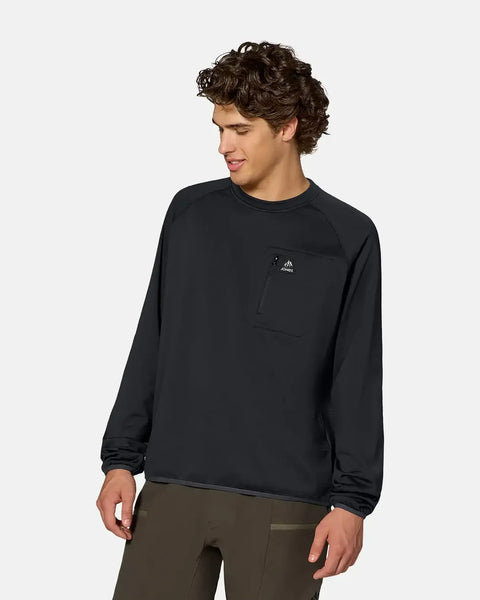 Jones Flagship Recycled Grid Fleece Crew