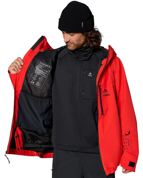 Jones MTN Surf Recycled Jacket Lava Red