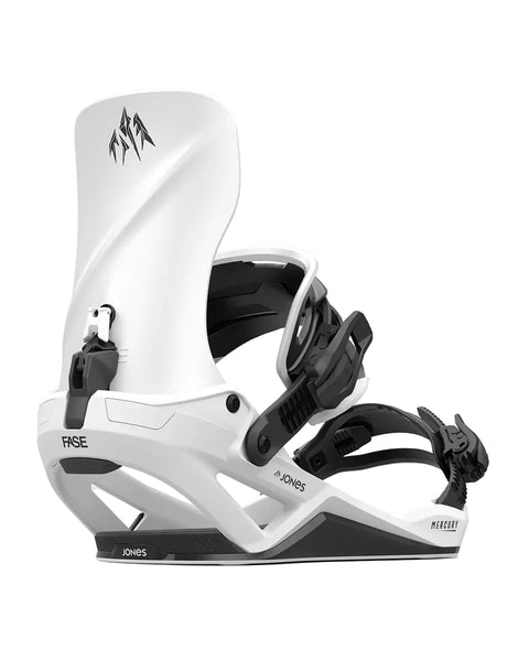 Jones Mercury Fase Snowboard Bindings White