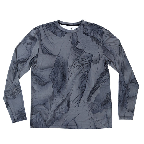 Jones Recycled Long Sleeve Tech Tee Mountain Camo
