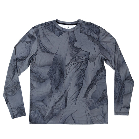 Jones Recycled Long Sleeve Tech Tee Mountain Camo