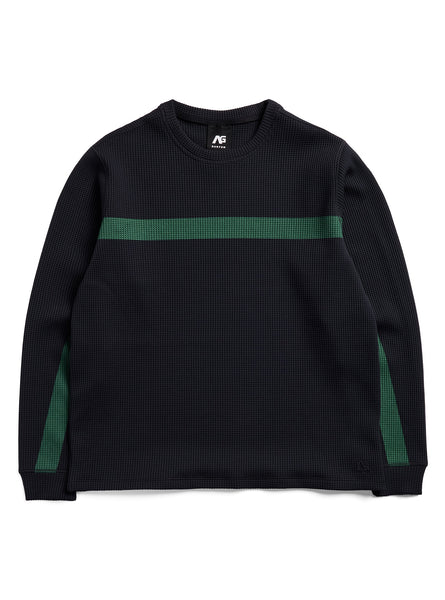 Burton Analog Tech Layer Waffle Crewneck True Black