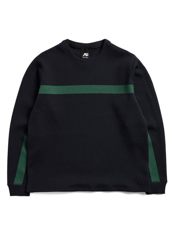 Burton Analog Tech Layer Waffle Crewneck True Black