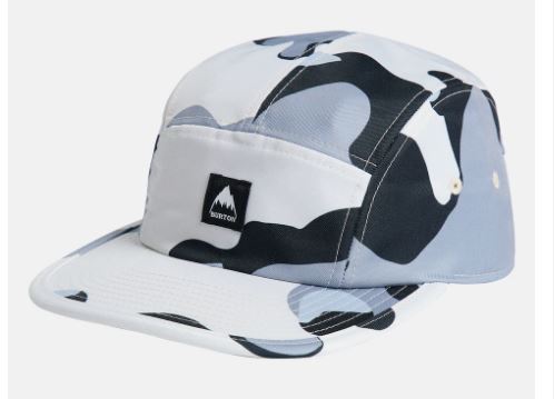 Burton Cordova 5 Panel Hat Stout White Cookie Camo