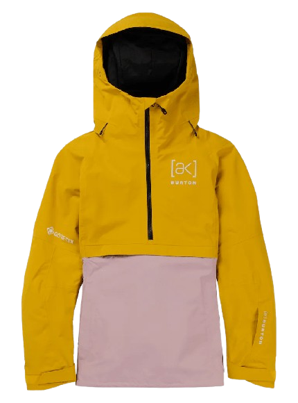 Burton Women's AK GORE-TEX Kimmy 2L Anorak Goldenrod/Shadow Pink