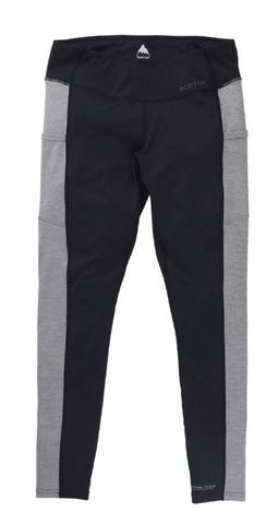 Burton Women's Midweight X Pant True Black Gray Heather