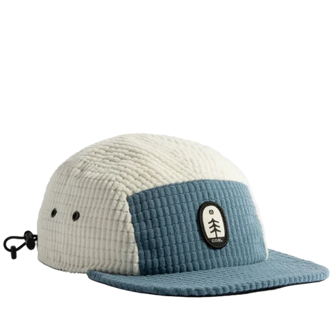 Coal Canyon Fleece 5-Panel Cap Bone/Blue