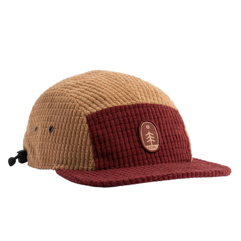 Coal Canyon Fleece 5 Panel Cap Burgundy
