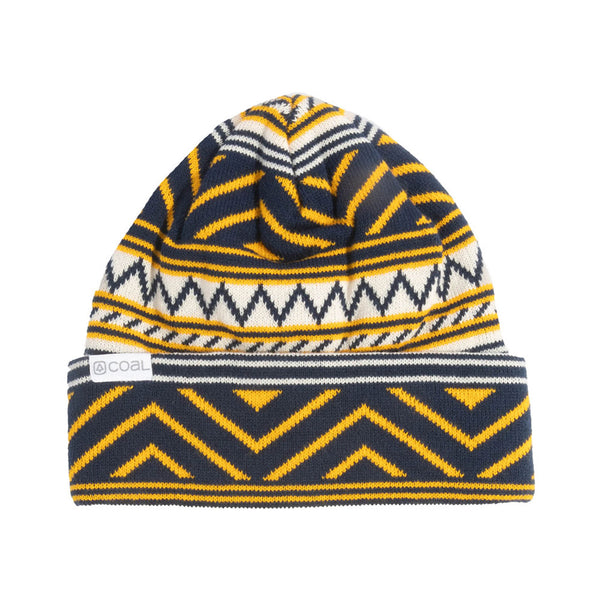 Coal Weston Beanie Navy Goldenrod