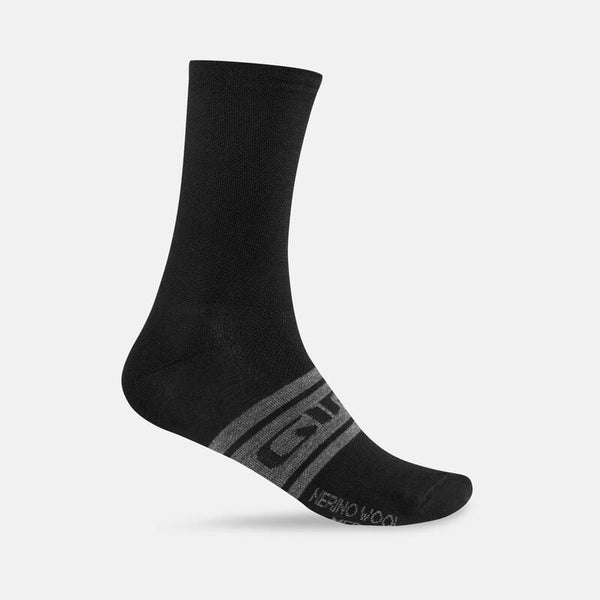 Giro Seasonal Merino Wool Mid Sock Black Charcoal