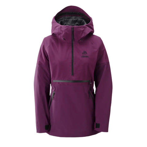 Jones Womens Mountain Surf Recycled Anorak Deep Purple