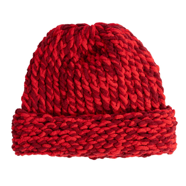 Lampshade Cuffed Beanie 2627 Red Marl