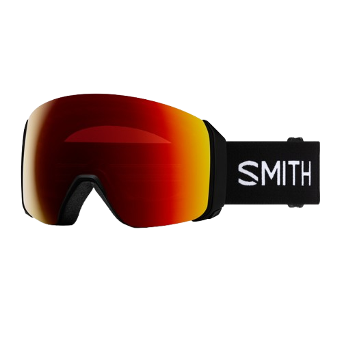 Smith 4D Mag XL Ski/Snowboard Goggles - Black Frame + Sun Red Mirror Lens
