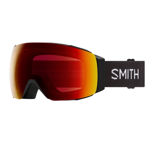 Smith I/O Mag Ski/Snowboard Goggles - Black Frame + Sun Red Mirror Lens