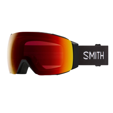 Smith I/O Mag Ski/Snowboard Goggles - Black Frame + Sun Red Mirror Lens