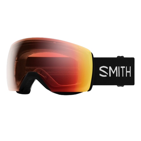 Smith Skyline XL Ski/Snow Goggles - Black Frame + ChromaPop Pro Photochromic Red Mirror