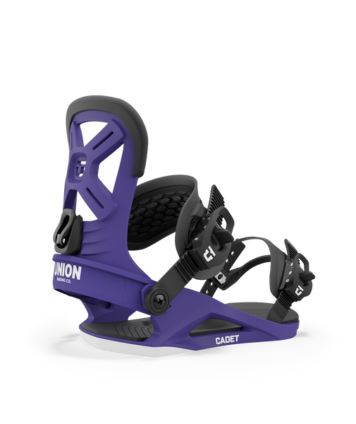 Union Cadet Kid's Snowboard Bindings 2024 Purple Logo