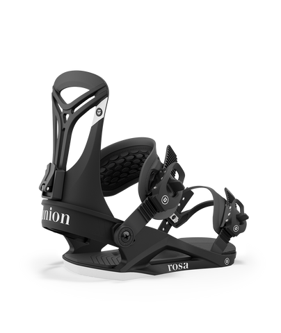 Union Rosa Women's Snowboard Bindings 2024 Black Logo