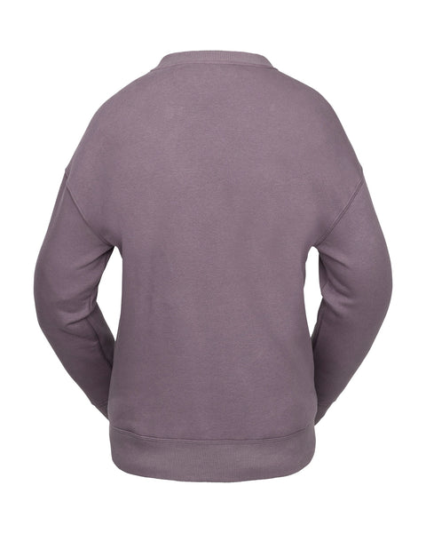 Volcom Womens Essential Crew Dusty Lavender Back
