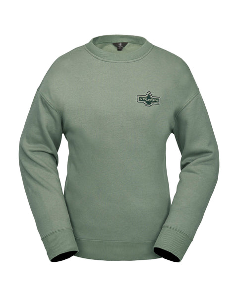 Volcom Womens Essential Crew Lichen Green