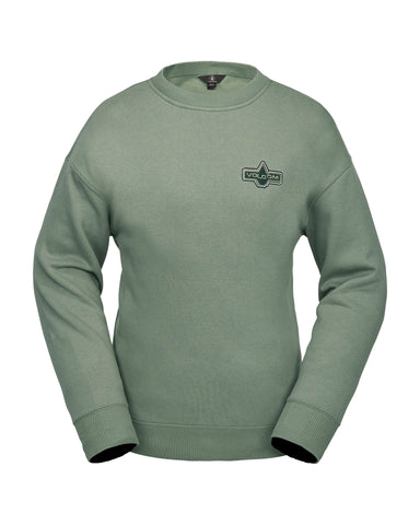 Volcom Womens Essential Crew Lichen Green